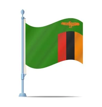 Zambia flag vector Stock Illustration