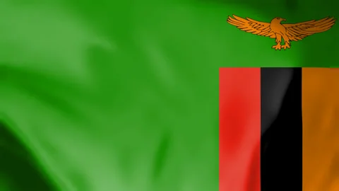 Zambia Flag Waving Seamless Loop Animation 4k Stock Footage 252047861
