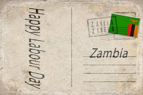 Zambia Labour Day Background 스톡 일러스트
