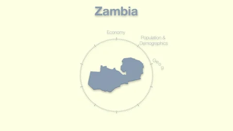 Zambia MAP revealingmotion graphics data elements Stock Footage 339862650