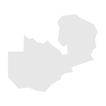 Zambia simplified vector map Stock Illustration