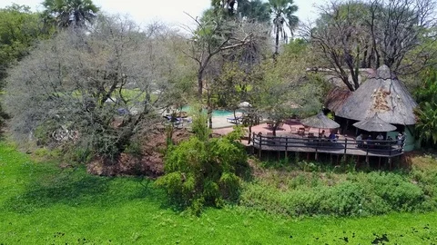 Zambian Resort Front Video stock 84110868