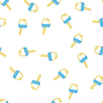 Zambomba spain drink vector seamless pattern Illustrazione stock