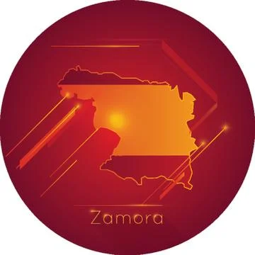 Zamora Map Stock-Illustration