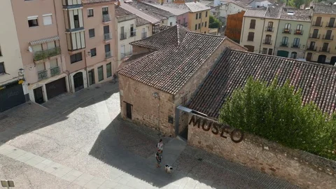 ZAMORA, SPAIN : View of a neighborhood outside the walls fro Stock Footage