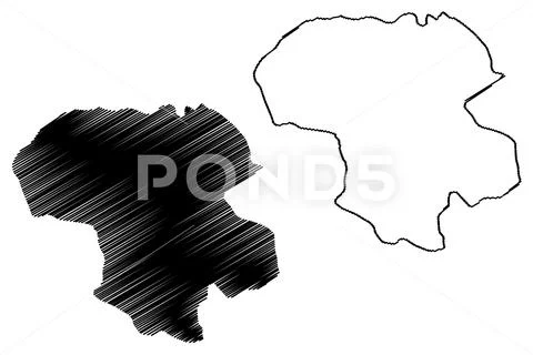 Zanjan Province map vector.... 스톡 일러스트