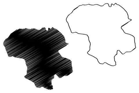 Zanjan Province map vector.... Stock Illustration