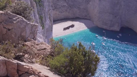 Zante Shipwreck Stock Footage 243196159