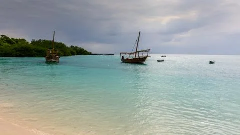Zanzibar beach Stockfoto's