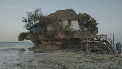 Zanzibar Rock Stock Footage 129534310