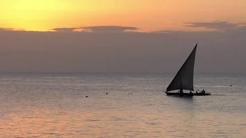 Zanzibar sunset Stock Footage 83244603