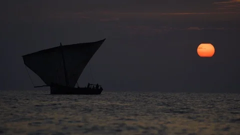 Zanzibar sunset Stock Footage 86765907