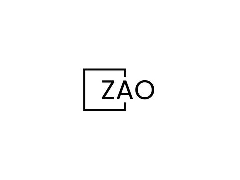 ZAO letter initial logo design vector illustration 스톡 일러스트