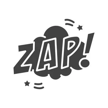 Zap Bubble Icon Image. Stock Illustration