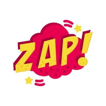 Zap Bubble Icon Image. Stock Illustration
