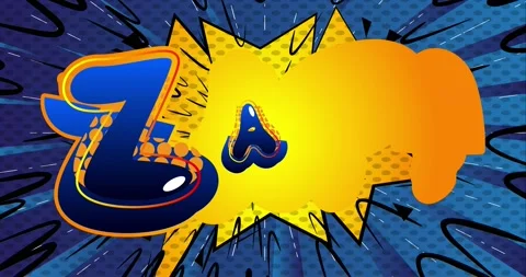 Zap! comic book word. Retro Cartoon Popup Style Expressions. Stock Footage 150137202