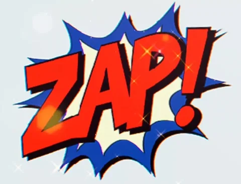Zap Comic Bubble Stock Footage 259212557