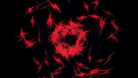 Zap (Thunder) Particles VJ Loop 動画素材 71041633