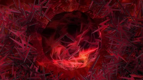 Zap (Thunder) Particles VJ Loop Stock-Footage 71042083