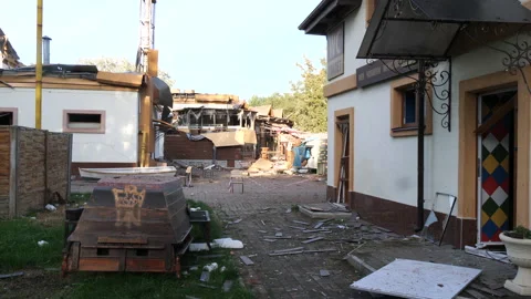 Zaporizhzhia Hotel Complex Attack 動画素材 219649953