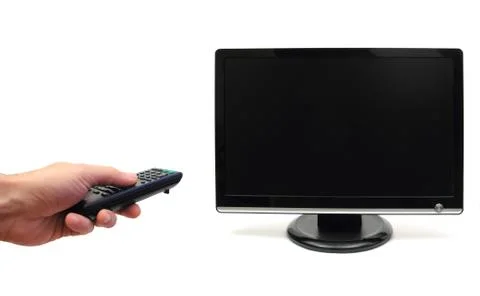 Zapping the tv Stock Photos