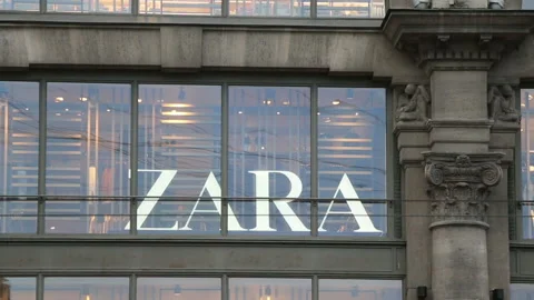 Zara Fashion Store Stock Footage