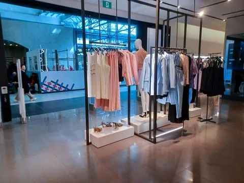 ZARA store interior view Stock Photos