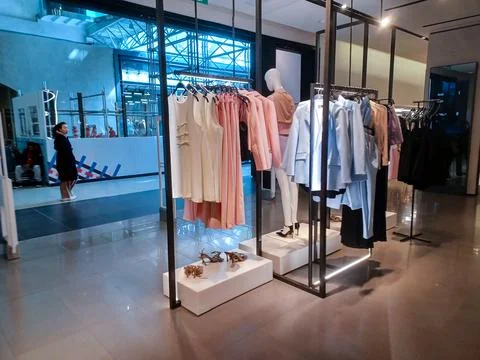 ZARA store interior view Stock Photos
