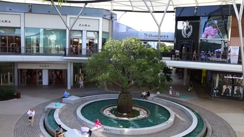 The Zara store at the mall Stock Footage 138850175