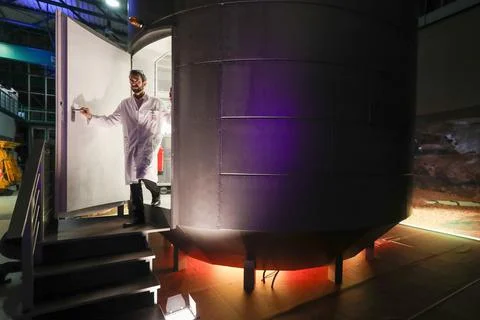 ZARM presents Moon and Mars Base module, Bremen, Germany - 18 Nov 2019 Stock Photos