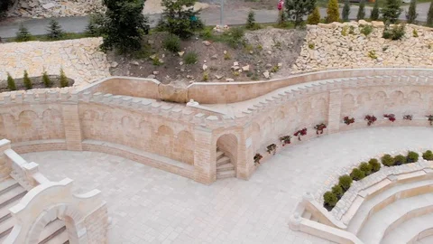 Zarvanitsa, New Jerusalem. Quadcopter shooting. Cathedral in Ukraine. Stock Footage 112121188