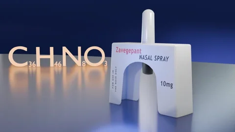 Zavegepant Nasal Spray Vídeos de archivo 328657452