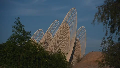 The Zayed National Museum, seen from Al Masar Garden in Abu Dhabi, UAE 動画素材 322787694