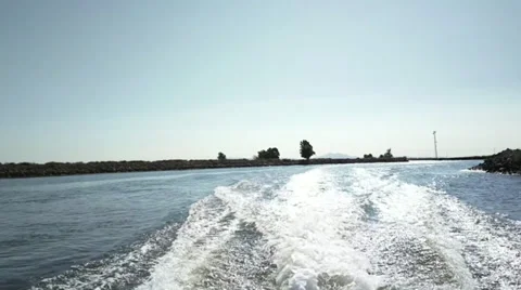 ZB '14 808 - Boat Ride 2 Stock Footage