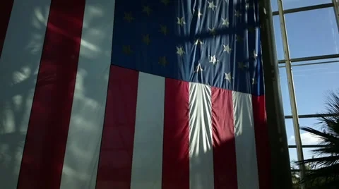 ZB '14 808 - US Flag - Angle 2 Video stock 37324943