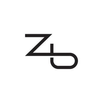 Zb initial letter vector logo icon Illustrazione stock