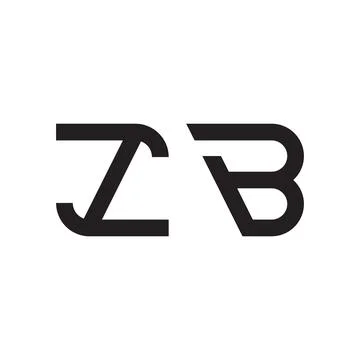 Zb initial letter vector logo icon Ilustração Stock