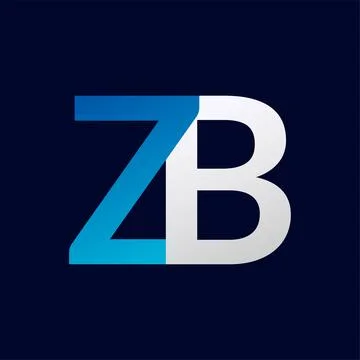 ZB Letter logo design vector template. Stock Illustration