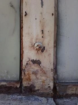 ZB Pureview - Rusty Window Frame 2 Stock Photos