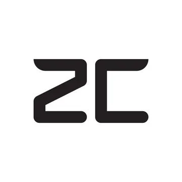 Zc initial letter vector logo icon Stock-Illustration