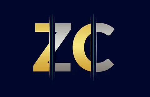 Zc Letter logo design vector template. Stock Illustration