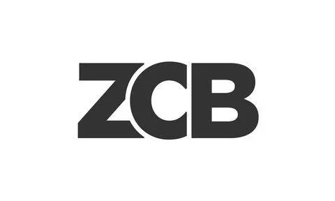 ZCB logo design template with strong and modern bold text. Initial based ve.. Stock Illustration