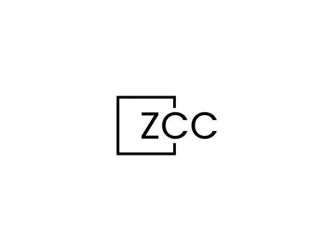 ZCC letter initial logo design vector illustration Stock Illustration