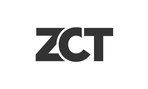 ZCT logo design template with strong and modern bold text. Initial based ve.. Stock Illustration