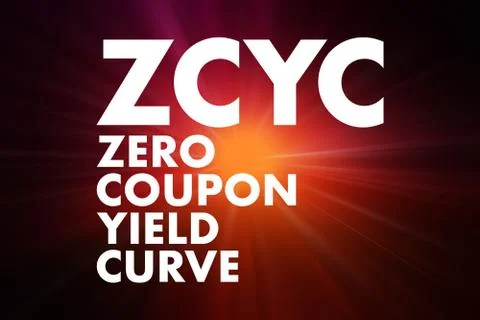 ZCYC - Zero Coupon Yield Curve acronym, business concept background Stock Illustration
