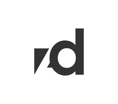 ZD creative geometric initial based modern and minimal logo. Letter z d tre.. Ilustración de archivo