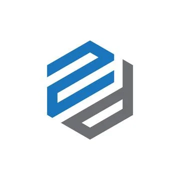 ZD Letter monogram Initial Logo Design Template Vector Illustration. ZD ele.. Stock Illustration