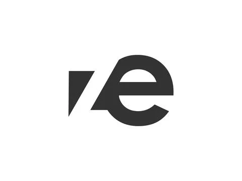 ZE creative geometric initial based modern and minimal logo. Letter z e tre.. Illustrazione stock