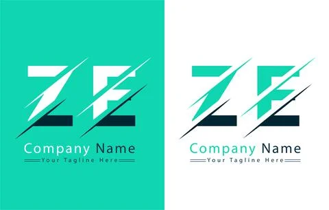 ZE Letter Logo Vector Design Template Elements 库存插图