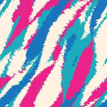 Zebra Abstract Brushstroke seamless pattern design for fashion and home tex.. Stock Illustration